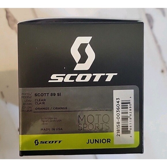 Scott 89 SI MX Goggle Durable Racing MotoSport Motocross Racing Junior Glasses - Picture 7 of 7